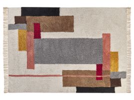 Cotton Area Rug 140x200cm Multicolour