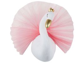 Plush Animal Head Wall Décor Swan White ODETTA