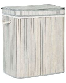 Bamboo Basket with Lid Grey KALTHOTA