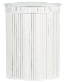 Bamboo Basket with Lid White BADULLA