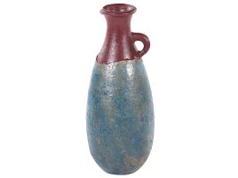 Terracotta Decorative Vase 50 Blue Brown