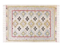 Jute Area Rug 140x200cm Multicolour