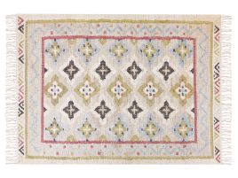 Jute Area Rug 160x230cm Multicolour
