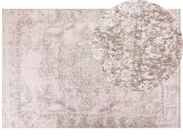 Cotton Area Rug 200x300cm Pink