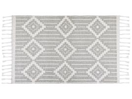 Outdoor Area Rug 140x200cm Grey and White