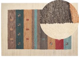 Wool Gabbeh Area Rug 160x230cm Multicolour