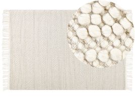 Wool Area Rug 160x230cm Beige