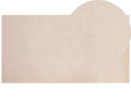 Faux Rabbit Fur Rug 80x150cm Beige