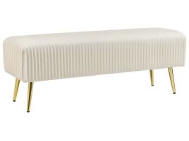 Velvet Bedroom Bench Cream PATERSON