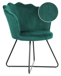 Velvet Armchair Green LOVELOCK