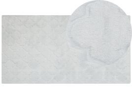 Faux Rabbit Fur Rug 80x150cm Light Grey
