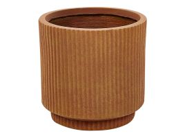 Plant Pot ⌀ 24 cm Golden Brown DARIA