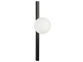1 Light Metal Wall Lamp Black ISABELLA