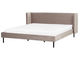Velvet EU Super King Size Bed Taupe ARETTE