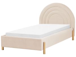 Velvet EU Single Size Bed Beige ANET