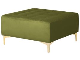 Velvet Ottoman Green ABERDEEN