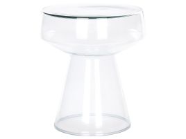 Glass Side Table Transparent LAGUNA
