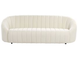3 Seater Velvet Sofa Off-White MALUNG