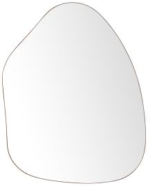 Metal Wall Mirror 70x92cm Gold
