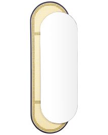 Rattan Wall Mirror 51x143cm Light