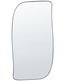 Metal Wall Mirror 37x70cm Black