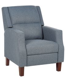 Fabric Recliner Chair Blue EGERSUND