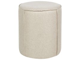 Linen Pouffe Beige SEDONA