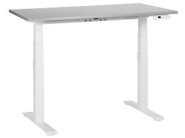 Electric Adjustable Standing Desk 120 x 72 cm Grey and White DESTINES
