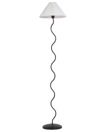 Metal Floor Lamp Black and White JIKAWO