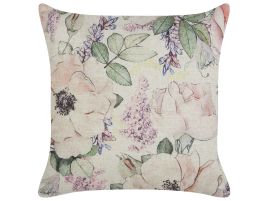 Cushion Floral Pattern 45x45cm Violet