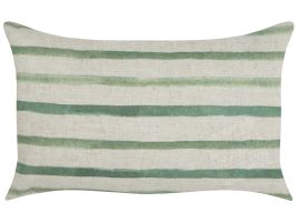 Cushion Striped Pattern 50x30cm Green