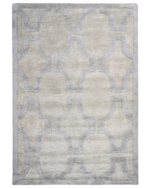 Viscose Area Rug 160x230cm Beige and Grey