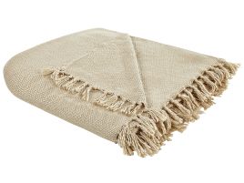 Blanket 150 x 200 cm Beige CHAOHANI