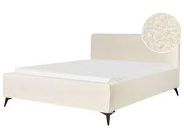 Boucle EU Super King Size Bed Cream VALOGNES