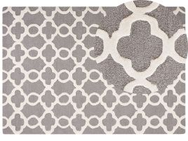 Wool Area Rug 160x230cm Grey