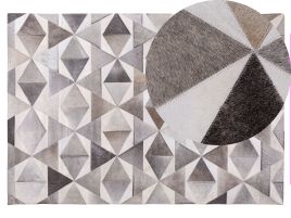 Cowhide Area Rug 140x200cm Grey