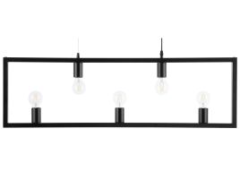 Metal 5 Light Pendant Lamp Black BAYAS