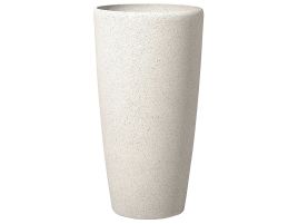 Plant Pot Stone 39 x 39 x 75 cm Beige ABDERA