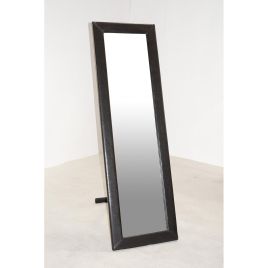 Valparaiso PU Cheval Mirror Elegance in Reflection with Leather Effect Frame - Brown