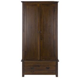 Wardrobe - BRADFORD 2 Door Wardrobe Antique Pine 90cm