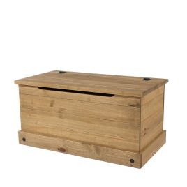Corona Ottoman Storage Chest - Pine
