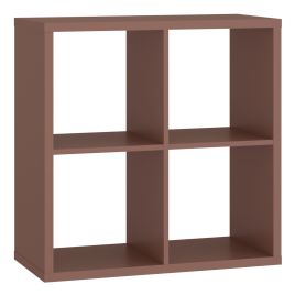 LORYTH 2x2 Bookcase Storage Unit - Terracotta