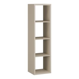 LORYTH 3 Shelves Bookcase Storage Unit - Taupe