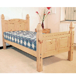 Waltham Solid Wood Bed Frame With High Footend - Kingsize Bed