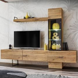 Sorenzo Haven TV Entertainment Unit - Oak Flagstaff
