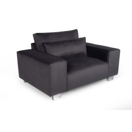 Genesis 1 Seater Fabric Sofa - Steel