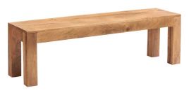 Stella Light Mango Wood Dining Bench - Matt Finish