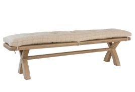 Oldham 2.0M Bench Cushion - Natural Check