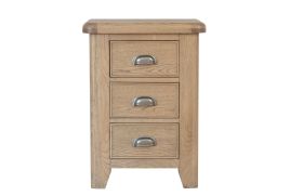 Bedside Table - NORFOLK Nightstand Smoke Oak 48cm