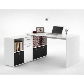 Claire Versatile Design Corner Desk - White